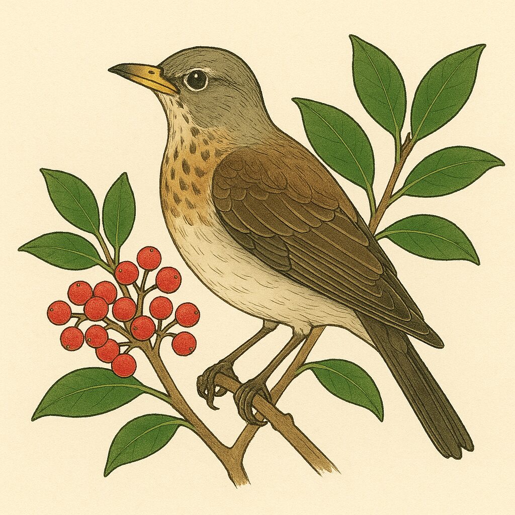 クロガネモチの実は鳥もまずくて食べない？