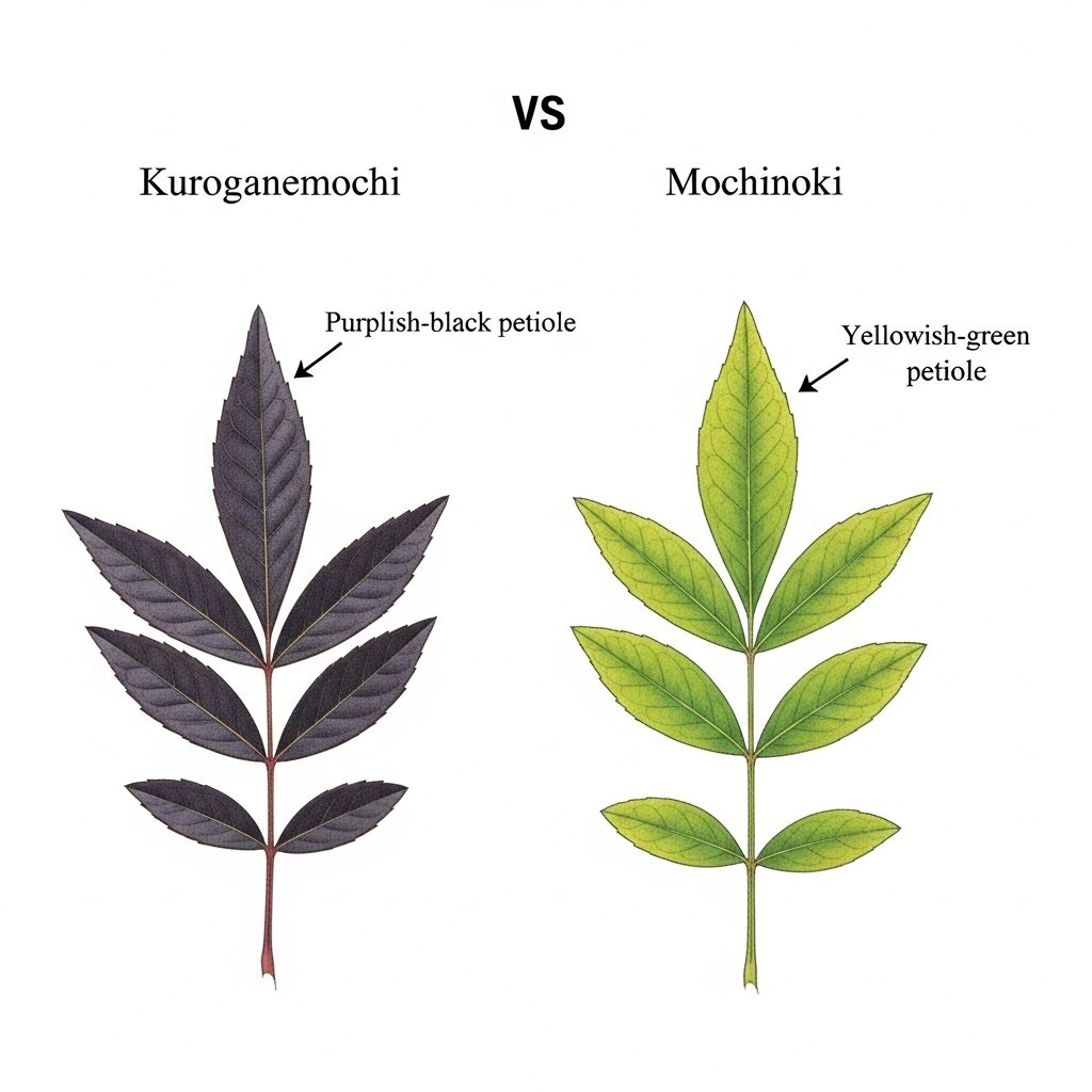 似た木のモチノキとの簡単な見分け方