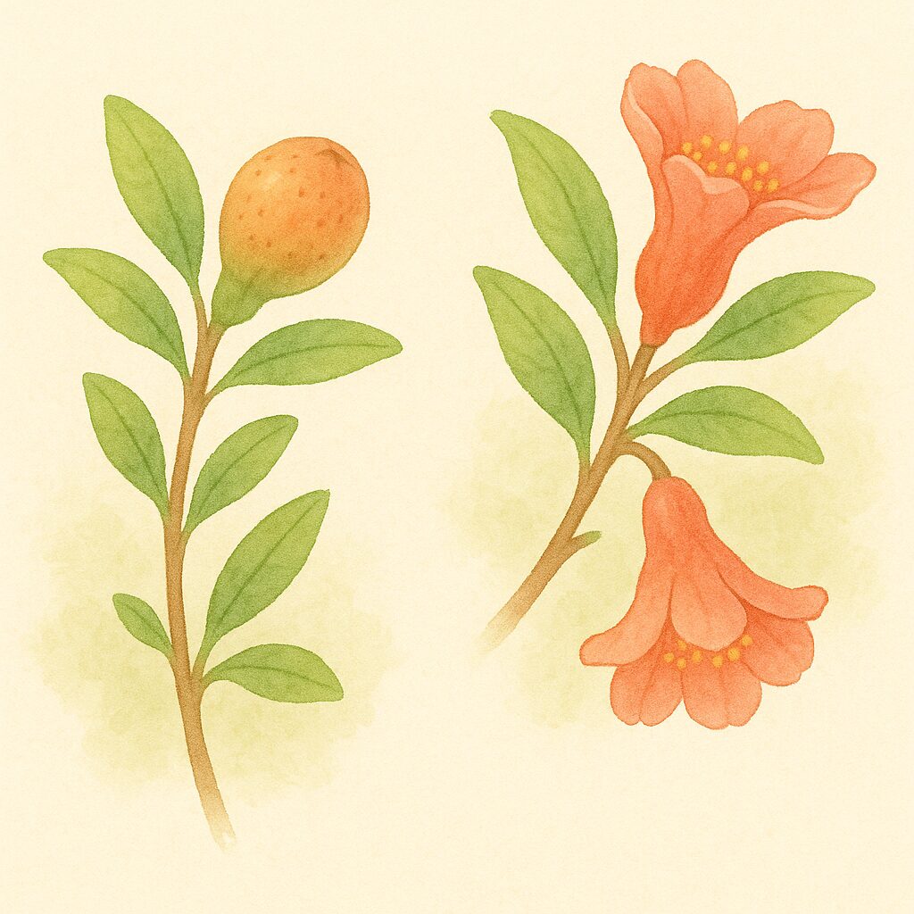 実をつける花芽見分け方のポイント